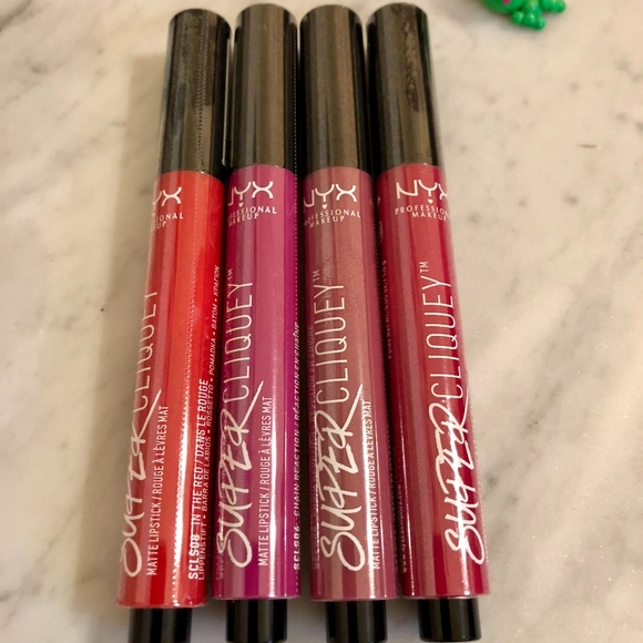 NYX Other - NYX Super Cliquey Matte Lipstick bundle New